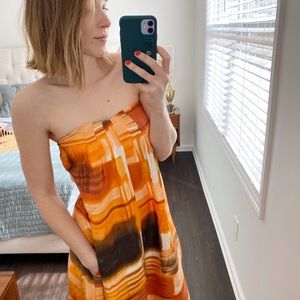 • RARE Banana Republic Silk Maxi Dress •